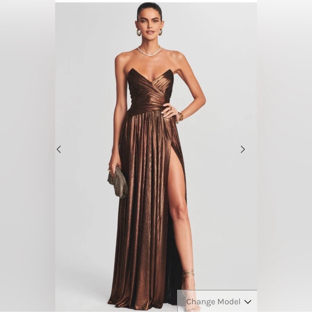 Retrofete Waldorf Dress - Bronze Gold